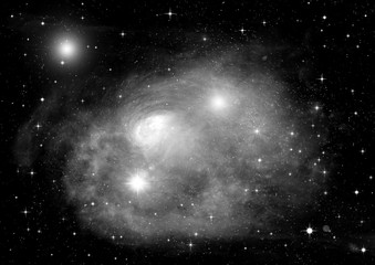 galaxy in a free space