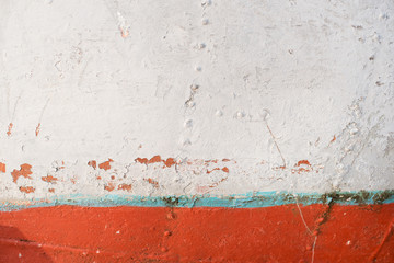 Texture of an old rusty fishing boat.
