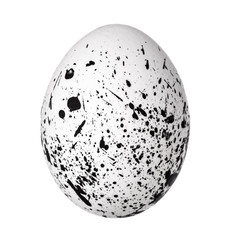 Colorful Easter Egg isolated on white