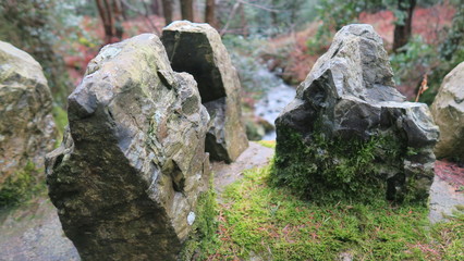 rock and waterfall
