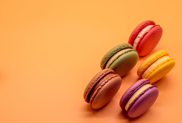 Sweet french macaroons