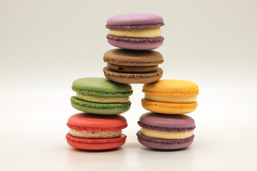 Sweet french macaroons
