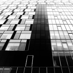 Abstract background and geometric pattern. . Building design close up.