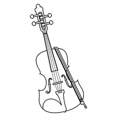 fiddle instrument musical icon © djvstock