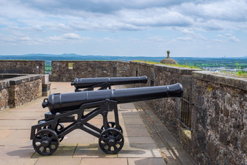 Kanonen der Burg in Stirling/Schottland