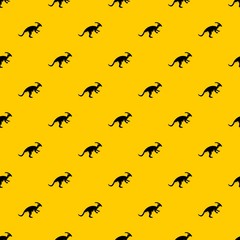 Parazavrolofus pattern seamless vector repeat geometric yellow for any design