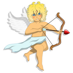 Obraz premium Image of cupid isolated for greeting card 