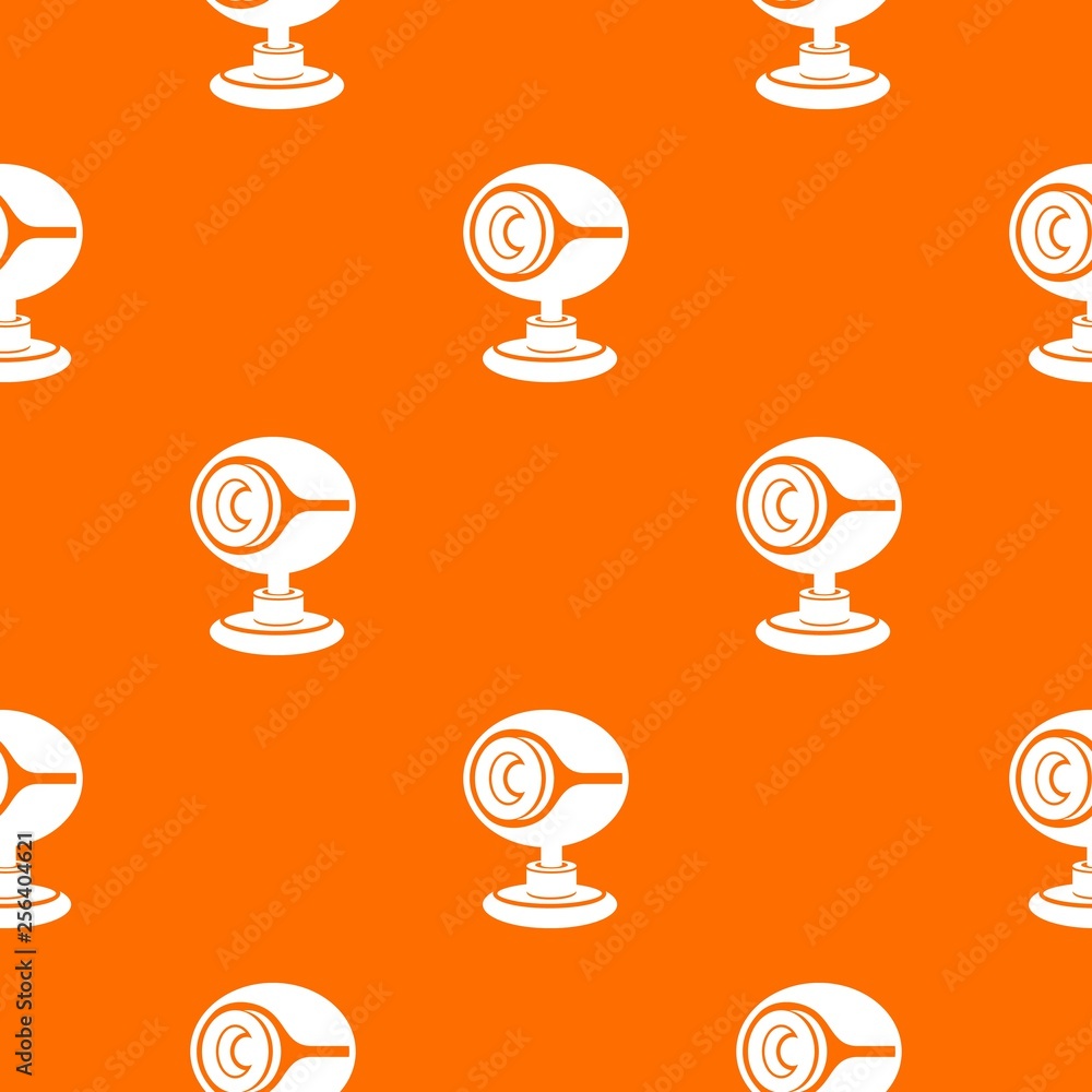 Poster web camera pattern vector orange for any web design best