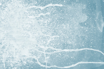 Blue spring watercolor texture with abstract washes and brush strokes on the white paper background. Chaotic abstract organic design.