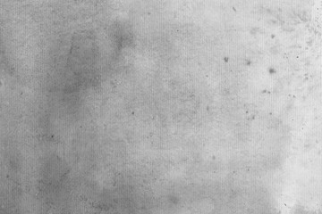 Watercolor texture with abstract washes and brush strokes on the white paper background. Chaotic abstract organic design.