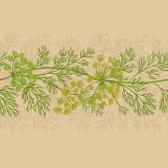 dill vector pattern