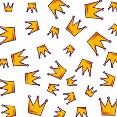 queen crowns pattern background