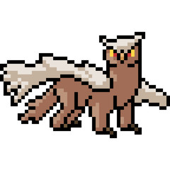 Fototapeta premium vector pixel art griffin