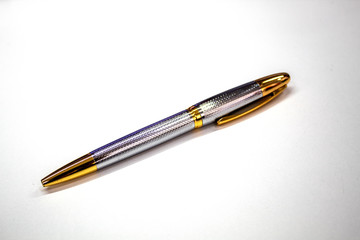 pen on white background