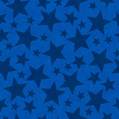 Blue star-shape seamless pattern background