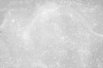 Silver spring watercolor texture with abstract washes and brush strokes on the white paper background. Chaotic abstract organic design.