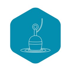 Bobber icon. Outline illustration of bobber vector icon for web © ylivdesign