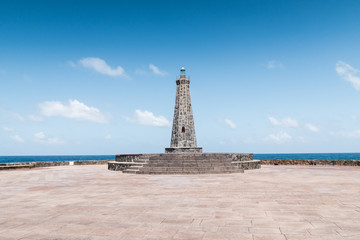 Fototapeta premium Lighthouse on the land with the ocean view, Tenerife, Spain