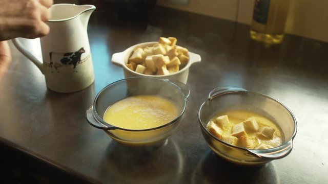 Footage of cooking soup.