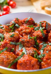 Vegan Chickpeas Meatballs in Tomato Marinara Sauce