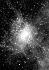 galaxy in a free space