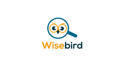 Wise owl in search logo
