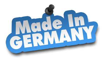 made in germany concept 3d illustration isolated