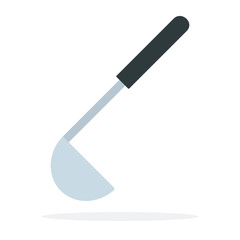 Soup ladle vector flat isolated
