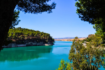 Fototapeta premium island in the lake