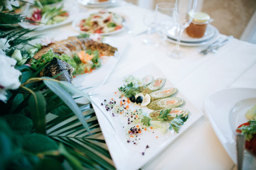 festive wedding table setting