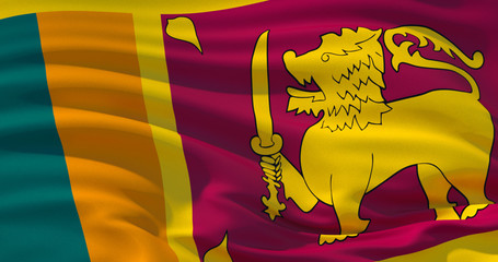 Sri Lanka flag patriotic background, 3d illustration