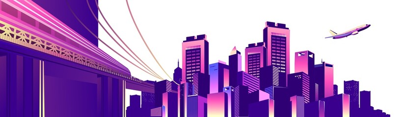 abstract buildings banner
