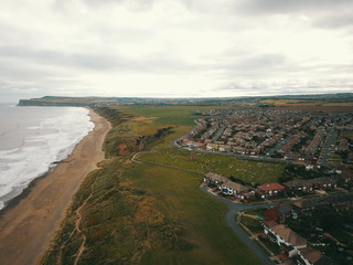 Fototapeta premium The North East Costal Town of marske near redcar, Teesside
