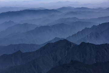 Fototapeta premium layers of the mountain landscape