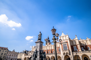 Fototapeta Poland, Cracow, Adam Mickiewicz Monument obraz