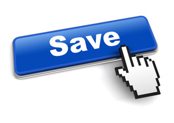 save concept 3d illustration isolated