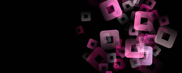 Fantastic abstract square panorama background design illustration