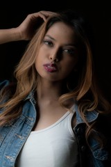 Fototapeta premium Beautiful asian young lady model
