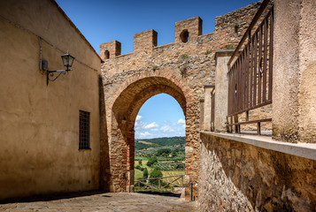 Fototapeta na wymiar Ancient Tuscan city wall