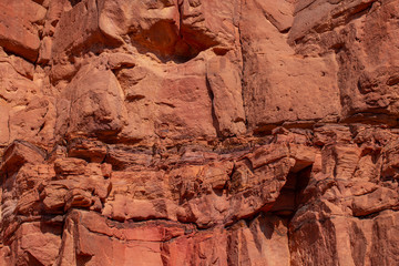 Coloured Canyon is a rock formation on Sinai peninsula. Sights of Nuweiba, Egypt.