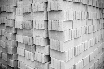 a pile of bricks
