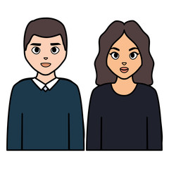 couple avatar characters icons
