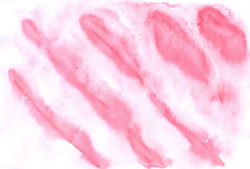 Abstrct watercolor spot with droplets, smudges, stains, splashes. Bright aquamarine reg color blot in grunge style. To design and decor backgrounds, banners, flyers.