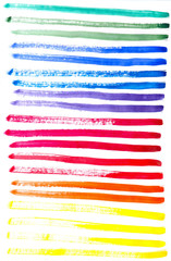 Watercolor abstract sketch grunge brush strokes, paint stains isolated on white background. Hand painting on paper