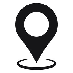 Maps pin. Location map icon. Location pin. Pin icon vector.