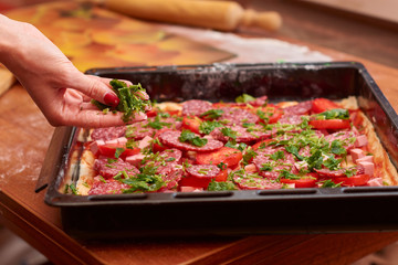 pizza making process