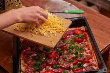 pizza making process