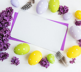 Naklejka na ściany i meble Easter greeting card