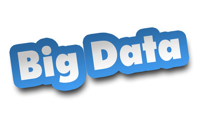 big data concept 3d illustration isolated