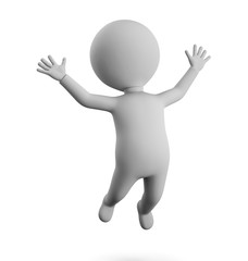 3D small man - happy